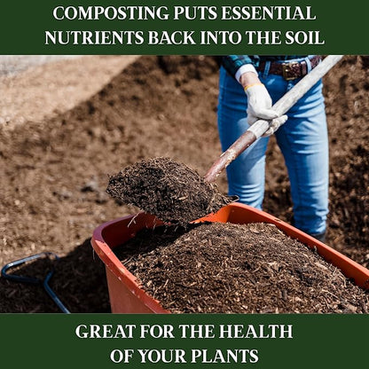 Bamboozle - 1 Gallon Compost Bin, Comes with Hemp-Based Filter, Sustainable Materials, Indoor Countertop Composter, Home & Garden Supplies, Terracotta