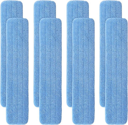 36" Microfiber Pad for Rubbermaid Commercial 36 Inch Mop Head - 8 Pack Replacement Wet & Dry Commercial Reusable Cleaning Mop Refills Fit for Any Microfiber Flat Mop System 36"