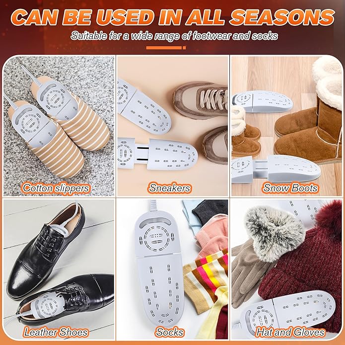 Shoe Dryers Portable, Boot Dryer, Telescopic Electric Shoe Warmer Machine for Sneaker Socks Gloves