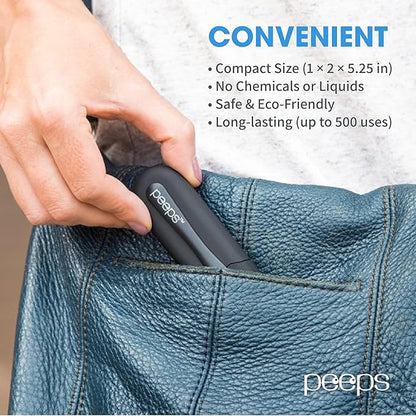 Peeps Glasses Cleaner - for Eyeglasses, Reading Glasses, and More - Lens Cleaner with Carbon Microfiber Tech-Soft Touch Lavender-3 Count (Pack of 1)