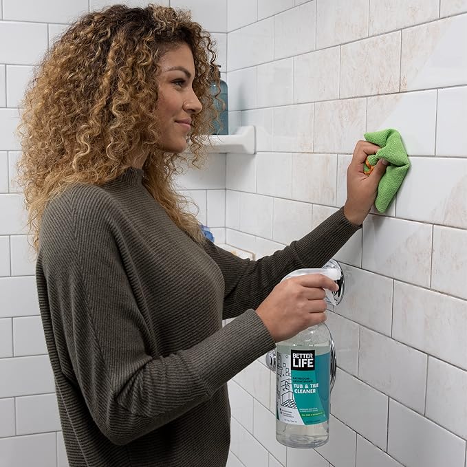 Better Life All Purpose Cleaner Unscented 32 Oz Pack of 2 + Tub and Tile Cleaner 32 Oz Pack of 2