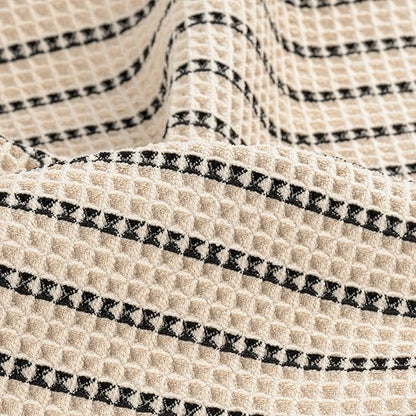 POLYTE 430 GSM Microfiber Oversize Quick Dry Lint Free Bath Towel, 60 x 30 in, 4 Pack (Waffle Weave)