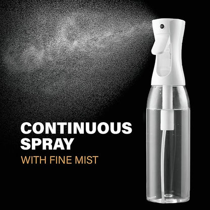 2 Pack Continuous Spray Bottle for Hair & Cleaning - 17 OZ Ultra Fine Mist Sprayer | Water Spray Bottle Mister (2pk 17oz)
