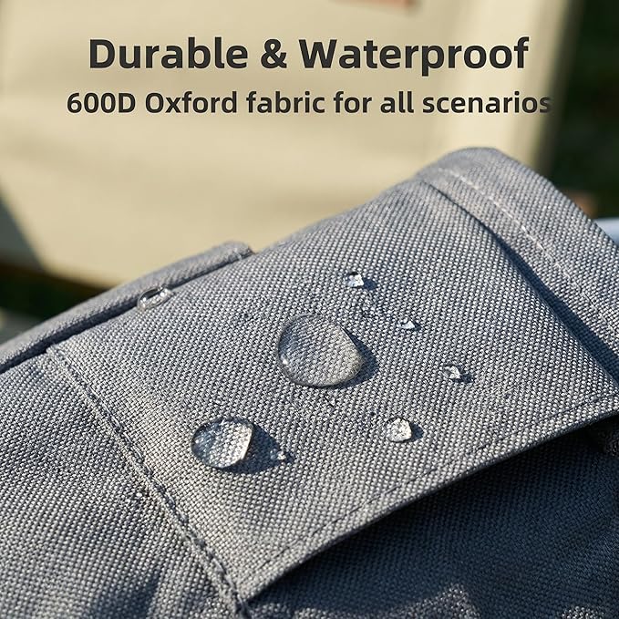 Cleaning Bucket, Cleaning caddy with Handle,17L Foldable Storage Basket 600D Oxford Fabric, 6 Pockets Portable Multi-Use Organiser for Home, Garden, Camping,Grey
