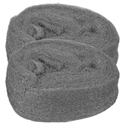 2 Rolls #0 Coarse Steel Wool Pads, Reusable Wire Mesh for Polishing, Cleaning, Rust Removal on Wood, Metal, and Window Surfaces, Industrial Grade Abrasive Mesh for Maintenance