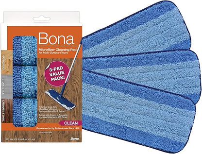 Bona Multi-Surface Floor Premium Spray Mop & Microfiber Cleaning Pad & Multi-Surface Floor Cleaner Refill - 128 fl oz - Residue-Free Floor Cleaning Solution