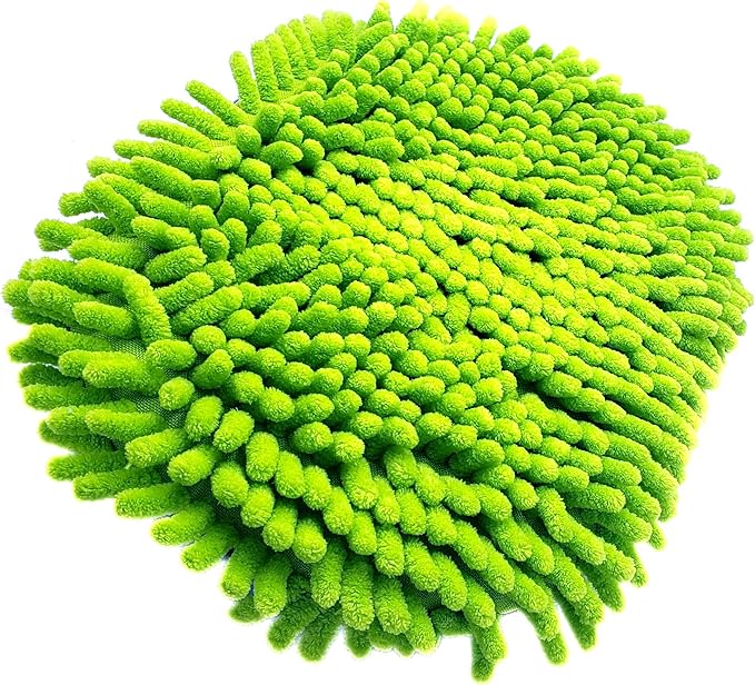 Sengo Car Wash Mop Head Replacement Soft Microfiber Cleaning Mop Head Water Flow-Through or Not for Cars Auto RV SUV Boat. Car Scruber Head