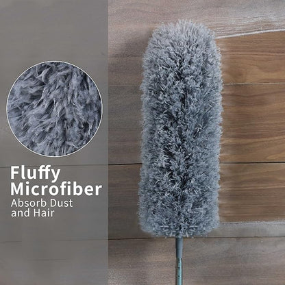 BOOMJOY Microfiber Feather Duster Set with Extension Pole