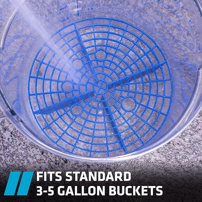 VIKING Automotive Bucket Insert Grit Trap for Car Wash and Detail Kits, Helps Remove Dirt and Debris from Microfiber, Mitts, Cloths, and Sponges, Blue