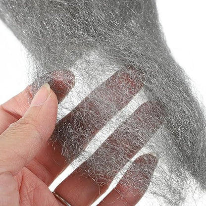 Beaupretty 2 Rolls Fine Grade Steel Wool Pads Flexible Polishing Wire Wool for Rust Removal Metal and Wood Surface Cleaning for Industrial Finishing
