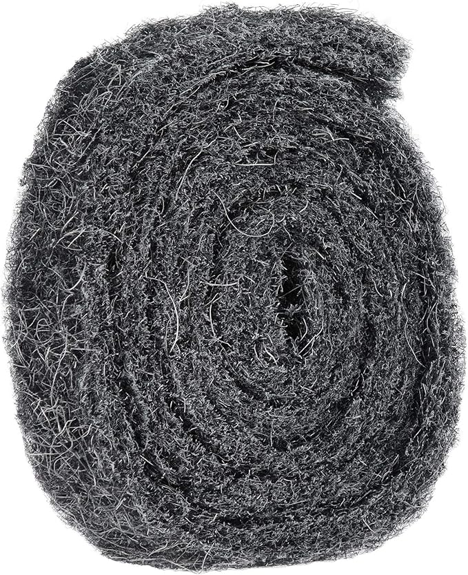 Xcluder Flying & Crawling Bug Barrier, 1" x 48" Stainless Steel Wool Roll, Non Corrosive and Anti-Rust Material Keeps Bugs and Insects Out of Any Building or Home