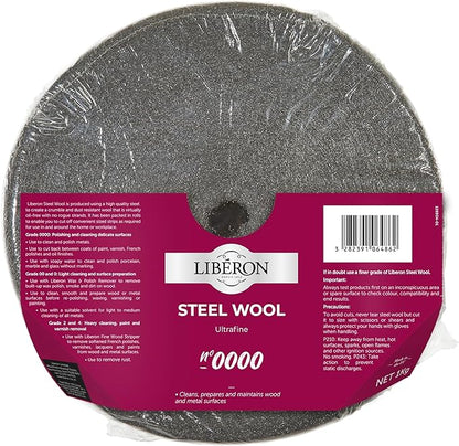 Liberon Steel Wool #0000 1kg Roll