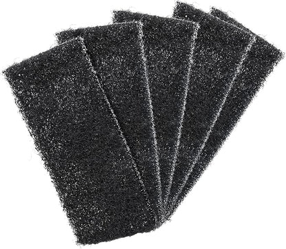 KLEEN HANDLER Cleaning and Stripping Pad | Heavy Duty Surface Cleaning Scrub, Scouring, Abrasive, Black (Pack of 5)