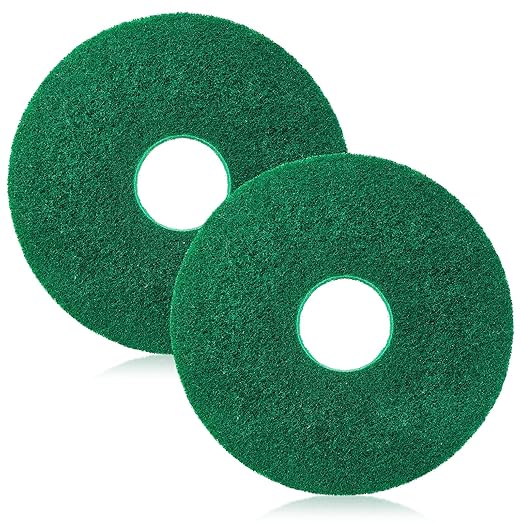 437.056 Cleaning Orbiter Pads for 550Mc Orbiter Hard Floor Machine, 12" Commercial Floor Scrubber Pads Polish Pads -to Daily Heavy-Duty Cleaning and Light Stripping, Non Woven, Greens, 2 PC