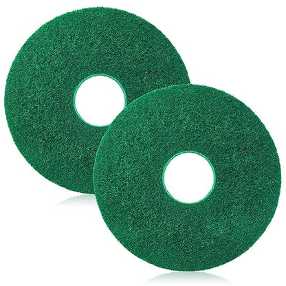 437.056 Cleaning Orbiter Pads for 550Mc Orbiter Hard Floor Machine, 12" Commercial Floor Scrubber Pads Polish Pads -to Daily Heavy-Duty Cleaning and Light Stripping, Non Woven, Greens, 2 PC