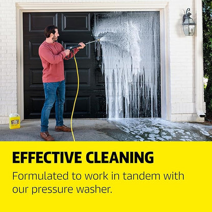 Kärcher House & Siding Cleaner, Removes Dirt, and Grime, Highly Concentrated, Makes up to 40 gal of Cleaner, Readily Biodegradable, For Pressure Washers