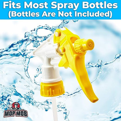 Leak-Free, Chemical Resistant Spray Head 5 Pk Industrial Spray Heads Only (No Bottles) for Auto/Car Detailing, Window Cleaning and Janitorial Supply. Heavy Duty Low-Fatigue Trigger and Nozzle.