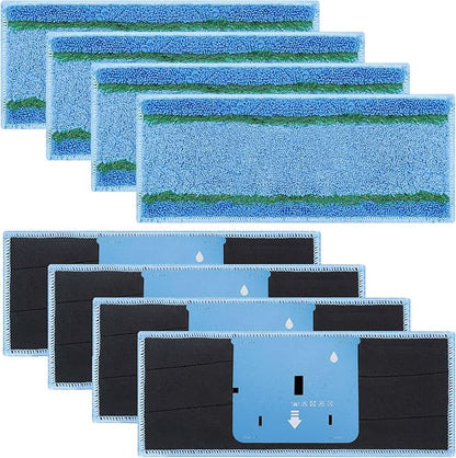 8 Pack M6 Mopping Wet Pads for iRobot Braava Jet m6 (6110) (6012) (6112) (6113) Ultimate Robot Mop, Washable and Reusable Microfiber Deep Clean Wet Pads