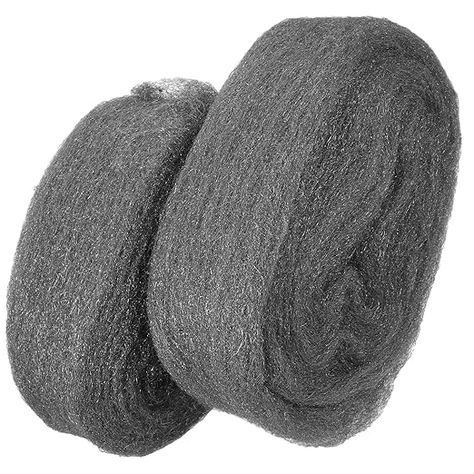 2 Rolls #0 Coarse Steel Wool Cleaning Pads Flexible Wire Wool Fabric for Rust Removal Polishing Wood and Metal Surfaces Reusable for Industrial and Household Use