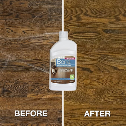 Bona Hardwood Floor Polish - 32 fl oz - Low Gloss Shine - Polish for Wood Floors - Protects and Renews Dull Flooring - Covers 500 sq ft
