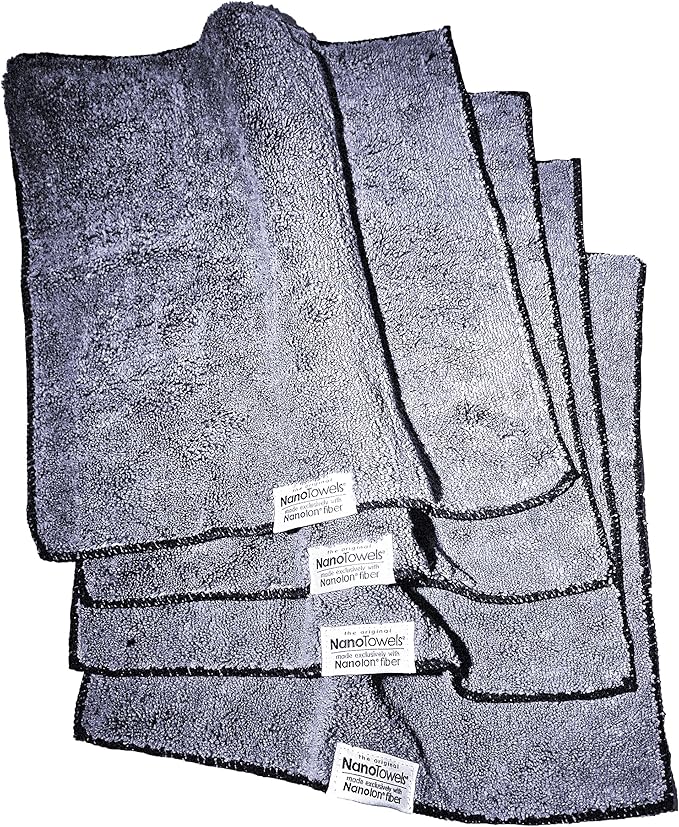 Life Miracle Nano Towels - The Amazing Eco Cloth that Cleans Virtually Any Surface with Only Water. No More Paper Towels Or Toxic Chemicals. 4-Pack (14x14, Grey)