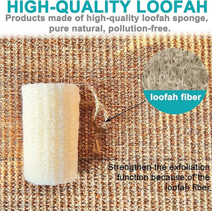 Mr.Cui'shop 24 Pack Bulk 4" 100% Natural Exfoliating Loofah Bath Sponge Scrubber, Great for Skin Care in The Bath, Spa or Shower - Deep Clean & Invigorate Your Skin - Remove Dead Skin Cells